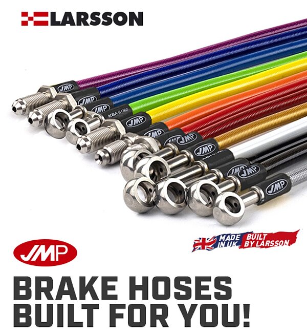 JMP Brake hoses in a selection of colours