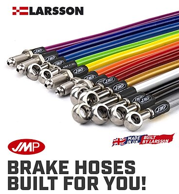 JMP Brake hoses in a selection of colours